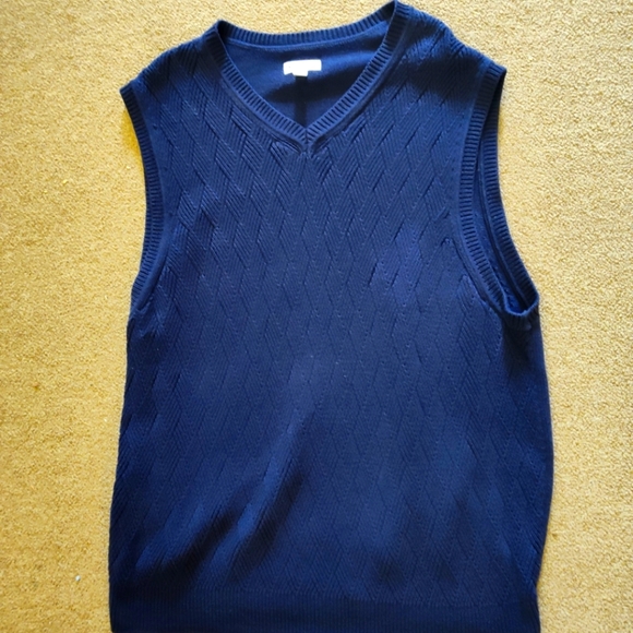 St.John's Bay Mens XXL Navy Blue Sweater Vest - Picture 1 of 3